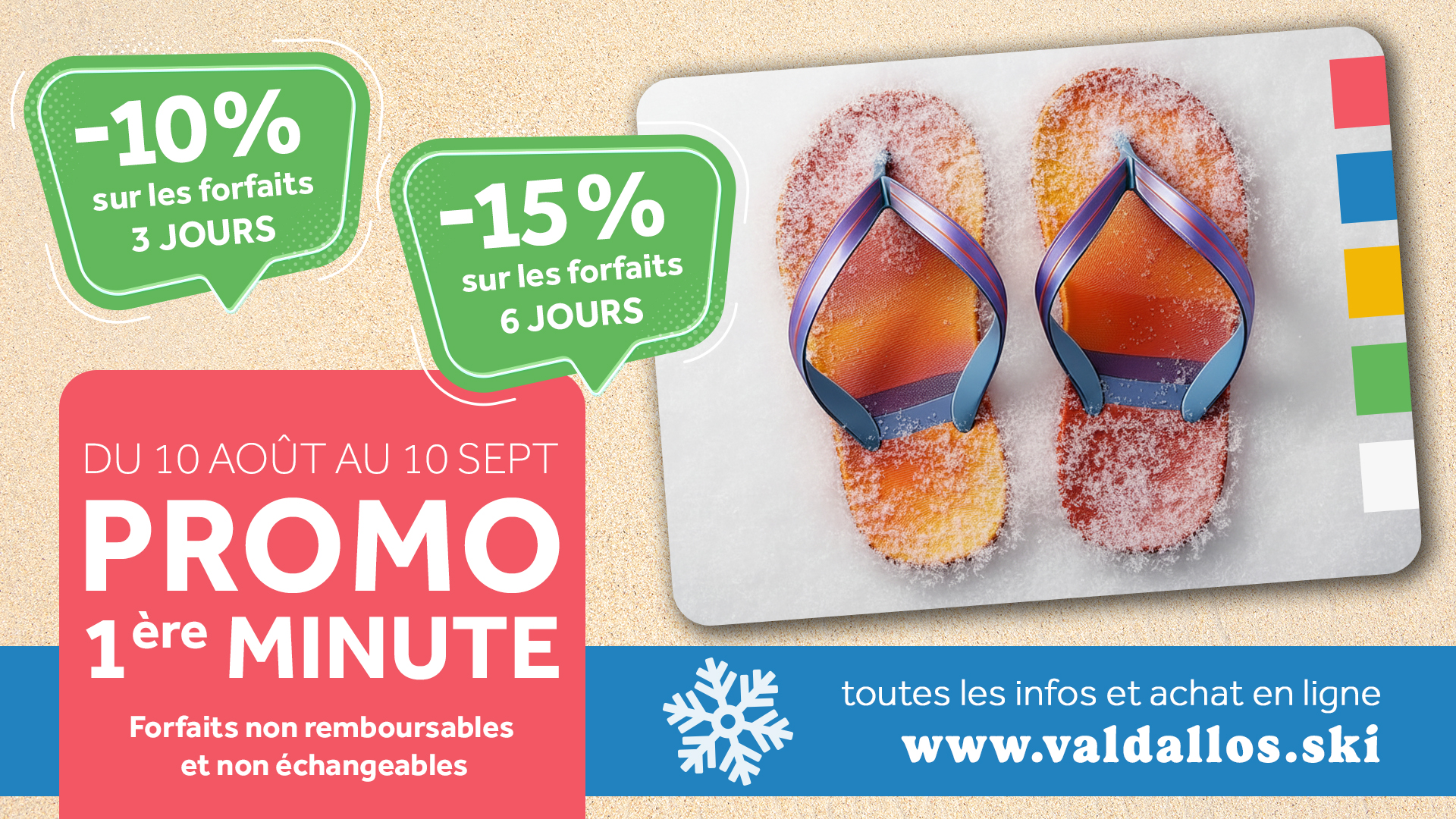 Promo 1ère Minute – Forfaits 3 & 6 jours